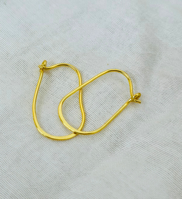 LocalLane Gold-Plated Kidney Wire Earrings