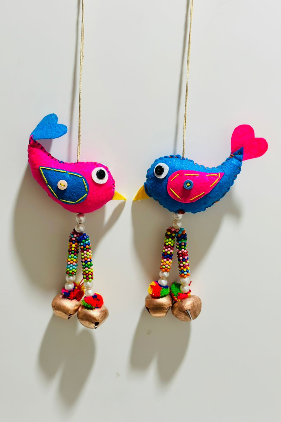 LocalLane Colourful Lovebirds Hanging Charms