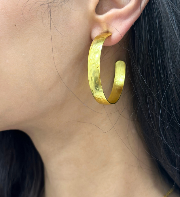 LocalLane Handcrafted Grande Chunky Hoops