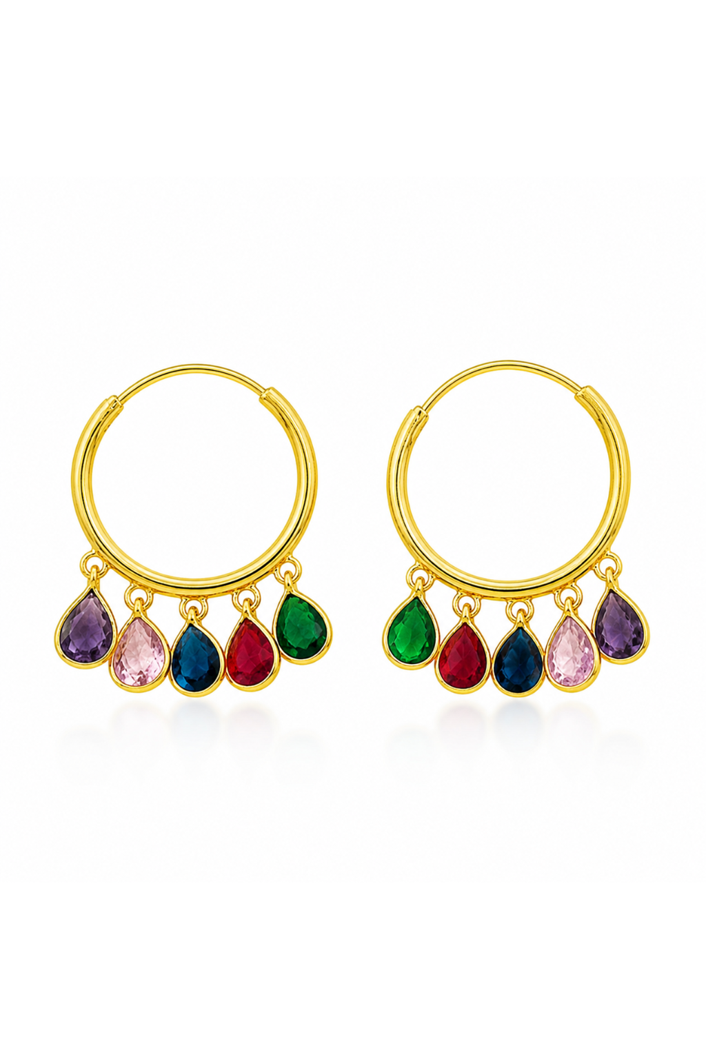 LocalLane Crystal Baali Gold Plated Earrings for Women