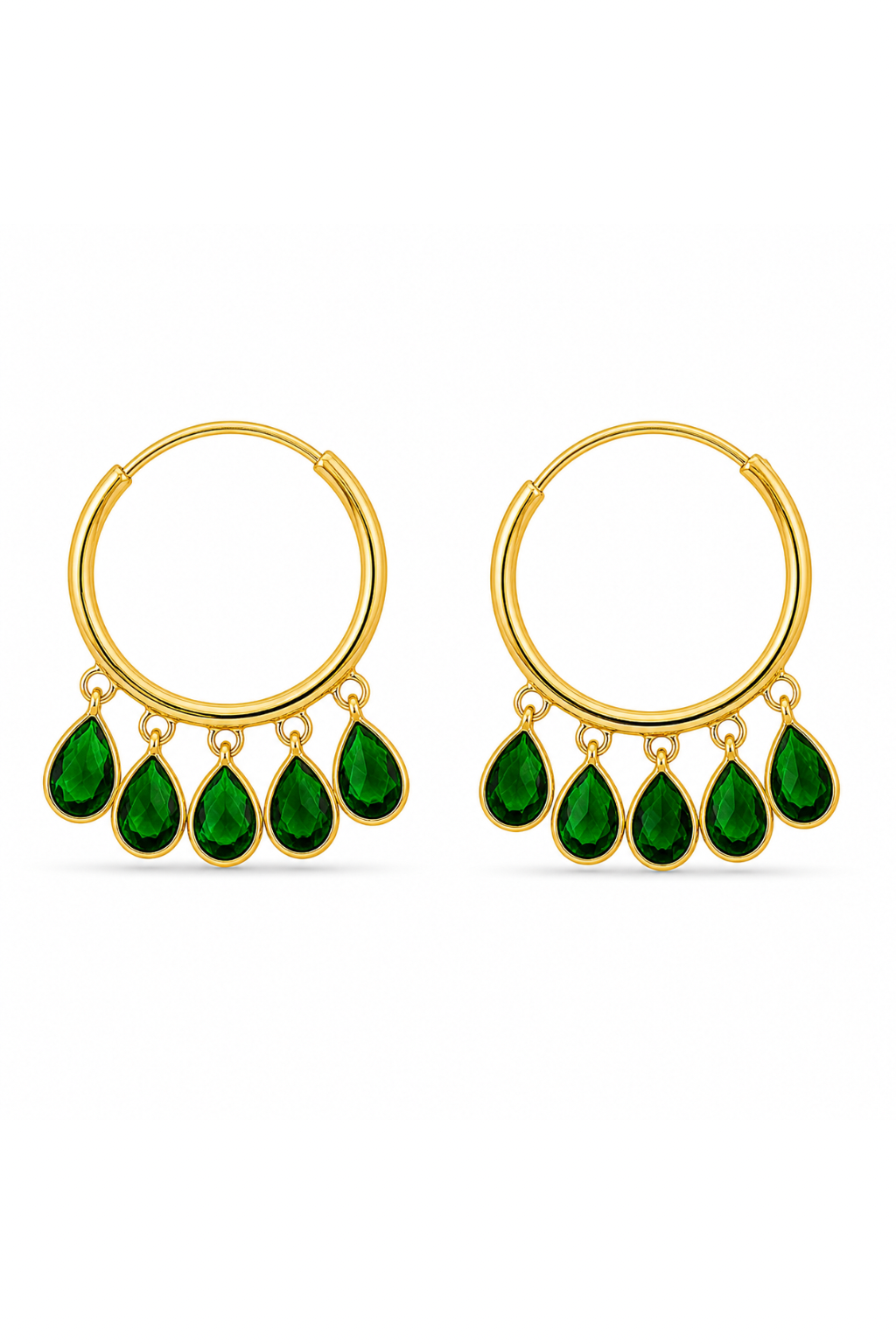 LocalLane Crystal Baali Gold Plated Earrings for Women